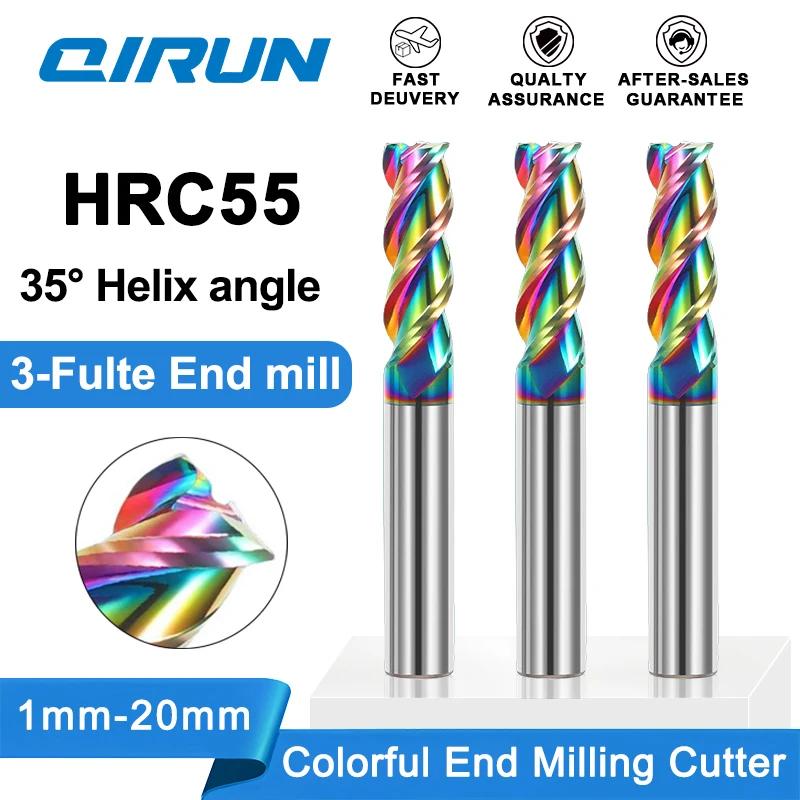 QIRUN HRC55 3 ÷Ʈ ī̵  , Ư ˷̴ ձ и Ŀ, CNC  ֽ ƿ Ŀ, 1mm-20mm